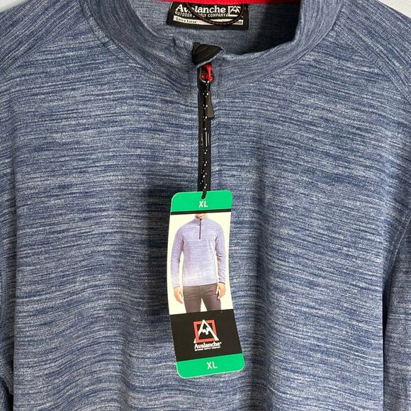 Avalanche Men’s Quarter Zip Sweater XL Blue  Activewear - Picture 6 of 7
